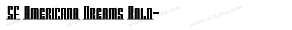  SF Americana Dreams Bold字体转换